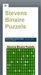 Mobile Screenshot of binairepuzzels.be